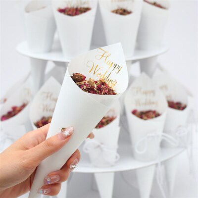 Wedding confetti cones holder support Wedding Decoration Ros