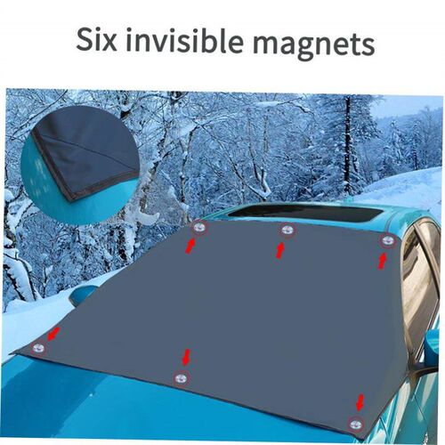 Automobile Magnetic Sunshade Cover Car Windshield Snow Sun 1