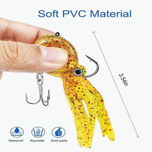Octopus Fishing Lure 22g Double Hook Artificial Silicone Sof