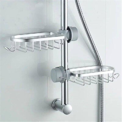 Bathroom Shelf Black Shower Storage Basket Storage Rack