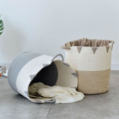 Laundry Basket Bag Folding Storage Basket 收纳置物篮脏衣篓