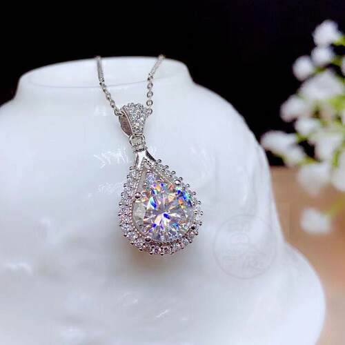 。Super flash water drop pear shaped imitation grade D morso