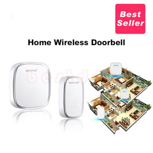 Wireless Doorbell with1 2 3 Receivers 300M EUR UK USA plug