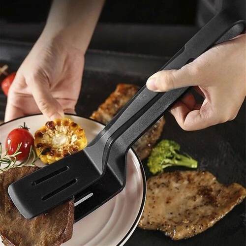 Kitchen Tongs Steak Clamp Heat Resistant Steak Clip 3 In 1