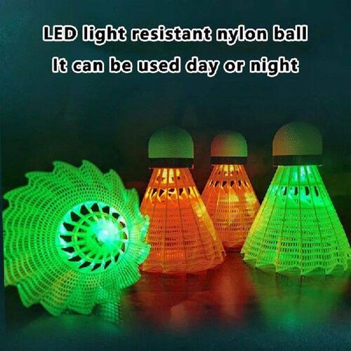 6Pcs/Set LED Light-up Badminton Balls Colorful LED Foamed