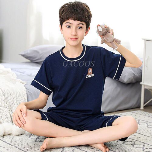kids Pyjamas Boys Short Sleeve Night Suits for Girls Baby Pa