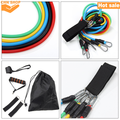 11pcs Resistance Band Gym Equipment Rubber exercise Band