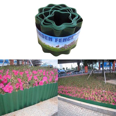 Gardening Garden Flexible Plastic Grass Fence Wood Fencing F