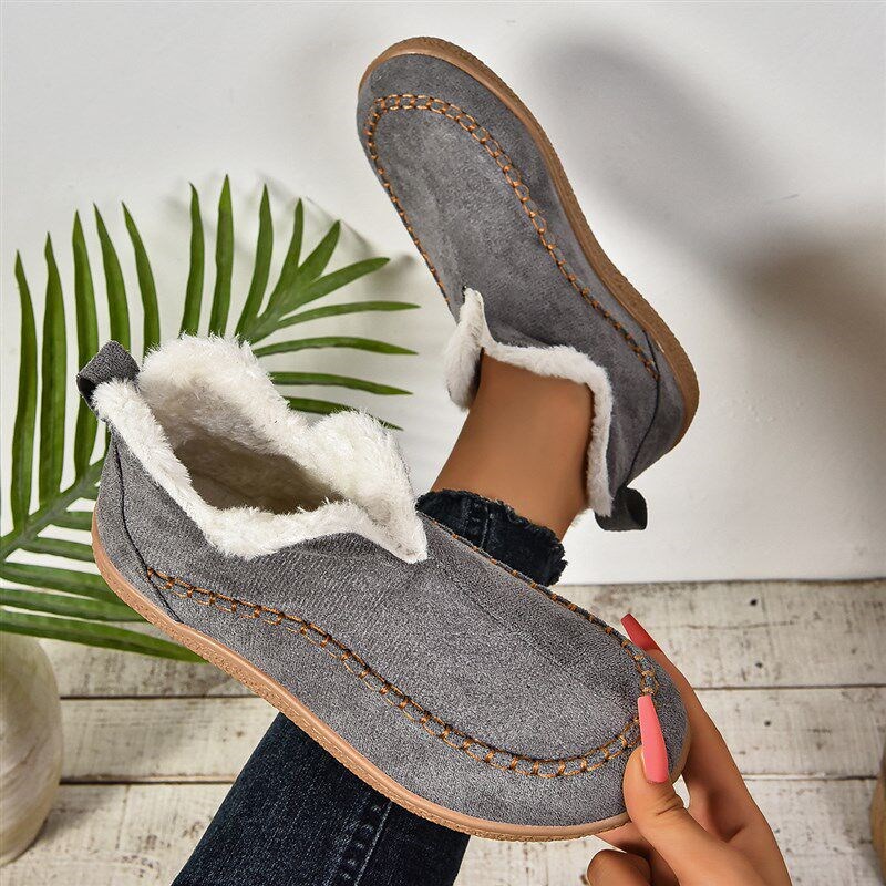2025 Fashionable Warm Cotton Boots for Women Leisure Pure Co图片