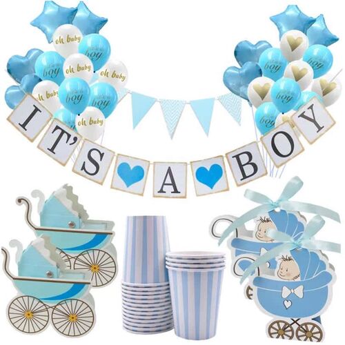 Baby Shower Girl Boy Balloon Banner Its A Girl Its 1