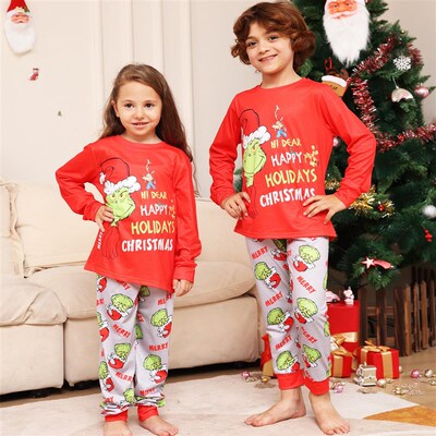 Christmas pajamas family set Couples kids child baby pyjamas