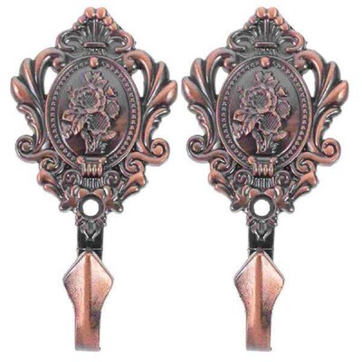 Retro Decor Curtain Wall Hook Black Sheer Curtains Tieback