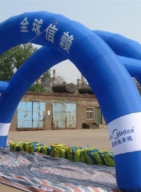 拱门开业8米10米米15米18M红色充气拱门彩腿排层帐篷连体