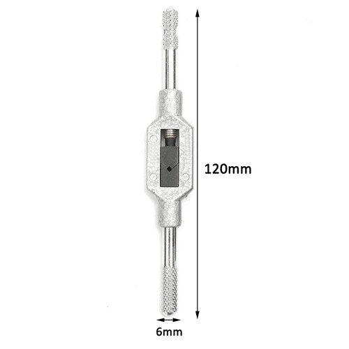 5pcs HSS Thread Metric Plug Tap Tool Set M3-M8 with Wrench