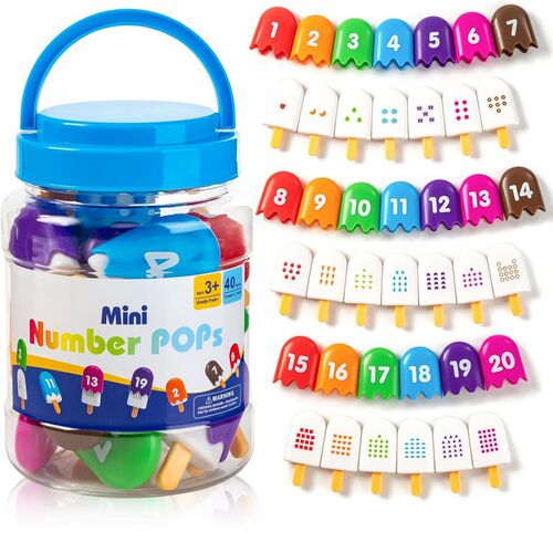 Numbers 1-20 Popsicles Fun Toys for Kids learning resources