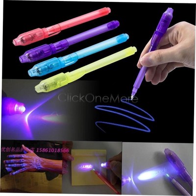 cool !! magic invisible ink pen spy pen security mark