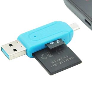 Random Color 2 In 1 USB 2.0 OTG Memory Card Reader Adapter U