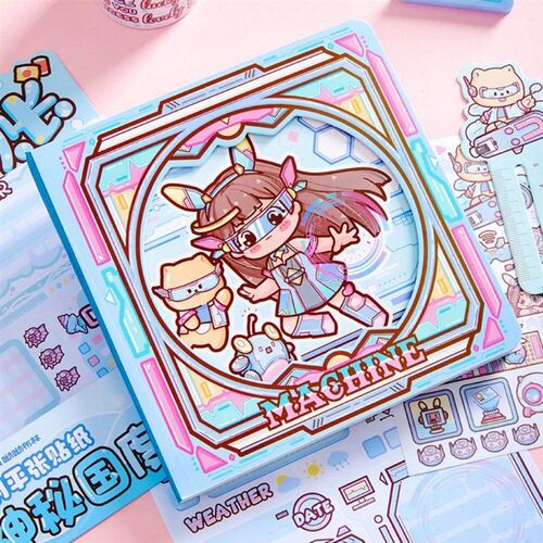 Mr. Paper 4 Style Cartoon Character Kawaii Notebook Handbook