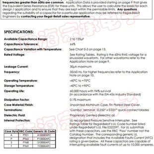 27L570 墨西哥 genteq 370VC 通风机电机启动电容器 5uF