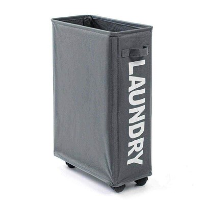 Laundry Basket Foldable Dirty Clothes With Wheels Organizer
