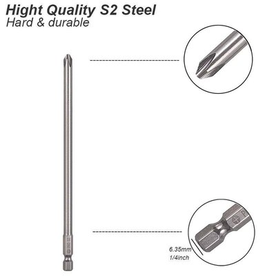 Screwdriver Bit Torx Slotted Phillips Square Socket Tip Magn