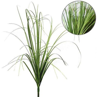 Artificial Plants Fake Wheat Grass Bushes, Faux Plastic