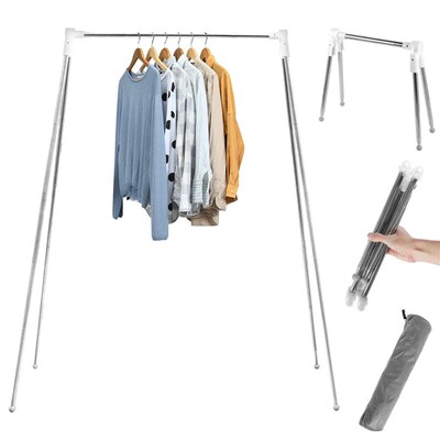 Collapsible Floor Stand Clothes Hanger Clothes Drying Rack A