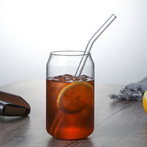 600ML cold drink glass with lid and straw juice cup