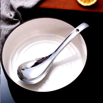 2支 30不锈钢盛粥大汤勺打饭匙加厚盛饭匙子分餐勺家用分菜公勺