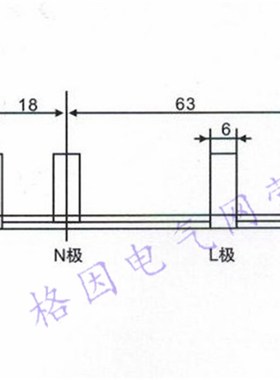 2P漏电 3 1. 厚 DZ7/2P+L 汇流排 连接排 紫铜 漏电开关