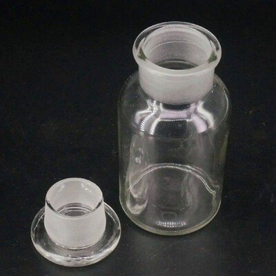 250ml Clear Glass Jar Wide Mouthed Reagent Bottle Chemical