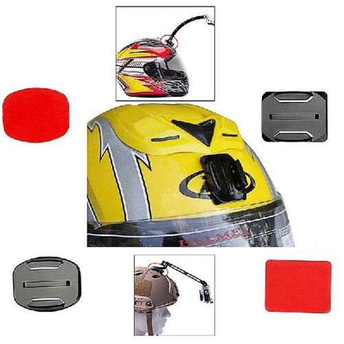 Helmet Accessories Kit Set 12x Surface Mounts + 12x