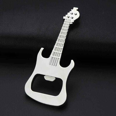 Retro Guitar Opener Metal Key Chain Creative Music Bar