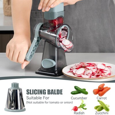 Rotary Cheese Grater Vegetable Cheese Shredder Slicer