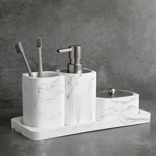 Bathroom Accessories Imitation marble Soap Dispenser Cotton