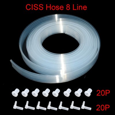 2 M 4 6 8 Color Ciss Ink Tube Inktube Hose PVC Pipeline  + T
