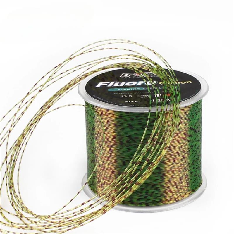 120m Invisible Fishing Line Speckle Fluorocarbon Coating Fis - 实物图
