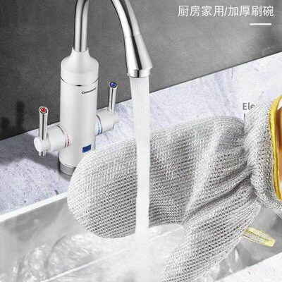 Steel Wire Dishwashing Gloves - Kitchen Cleaning Wonder, Sil