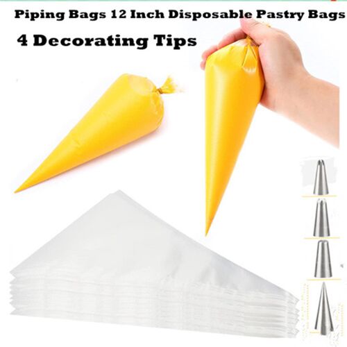 Disposable Piping Bags Cake Cupcake Cookies Decorating Bags