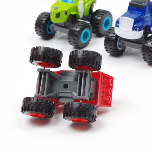 6pcs/Set Blaze Machines Car Toys Russian Miracle Crusher Tru