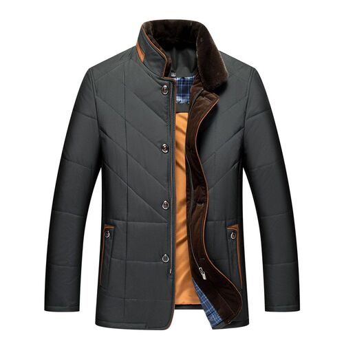Cross-border 2025 Winter Fathers Warm Casual Cotton-padded