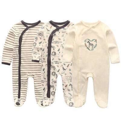 Newborn Baby winter clothes 3pcs baby boys girls rompers lon