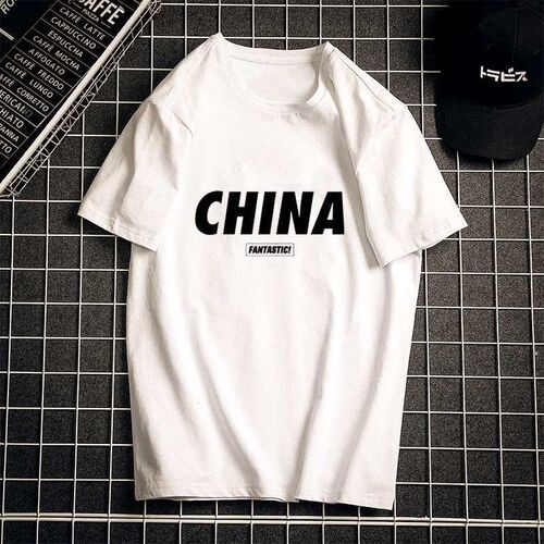 Summer ort-sleeved T-irt Mens T-irt Mens Round Neck Loose