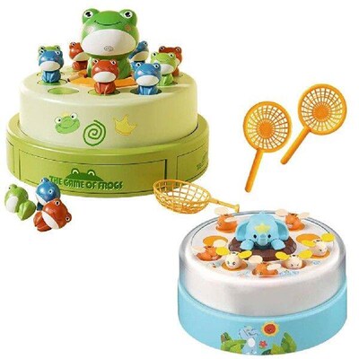 Frog Bounce and Catch Toy Interactive Educational Tabletop