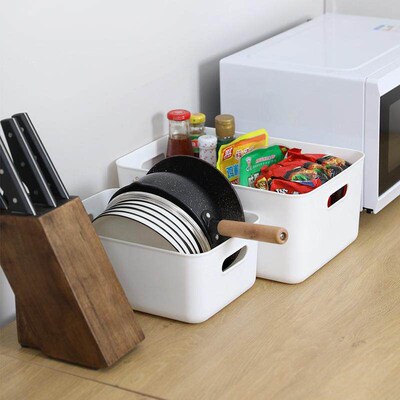 Japanese-style plastic storage box desktop sundries storage