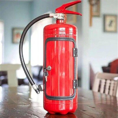 Novelty Fire Extinguisher Mini Bar Liquor Wine Storage