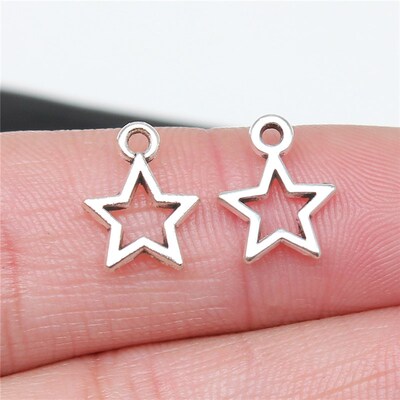 WYSIWYG 40pcs 12mm Antique Silver Color Antique Bronze Cute