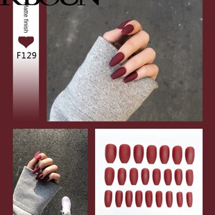 Nail Art Fake Nails Stiletto Tips Clear Press on Long False