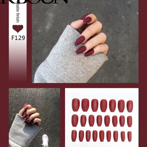 Nail Art Fake Nails Stiletto Tips Clear Press on Long False