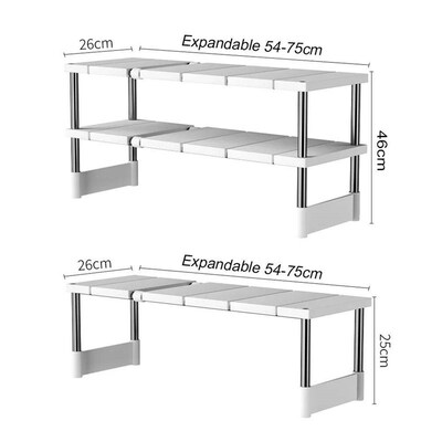 Stackable Storage Rack Wardrobe Layered Partition Rack Close